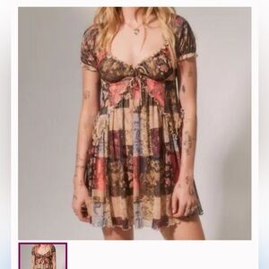 Urban Outfitters Sammy Sparkle Patchwork Mini Dress NWT Size M